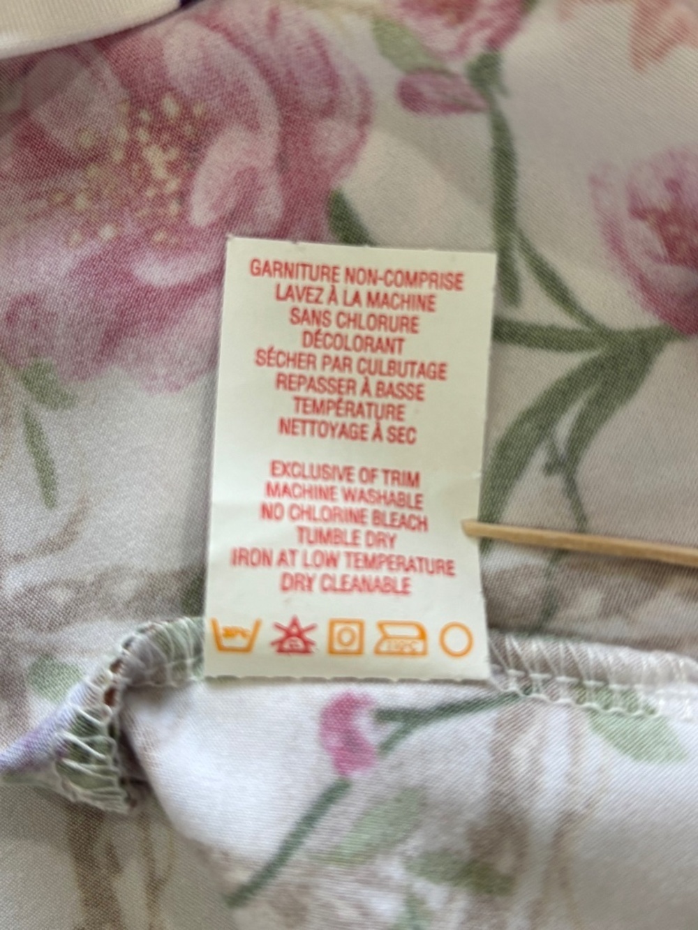 Lucy & Laurel made in Canada floral print t-shirt tab sleeves size XL - Picture 10 of 12